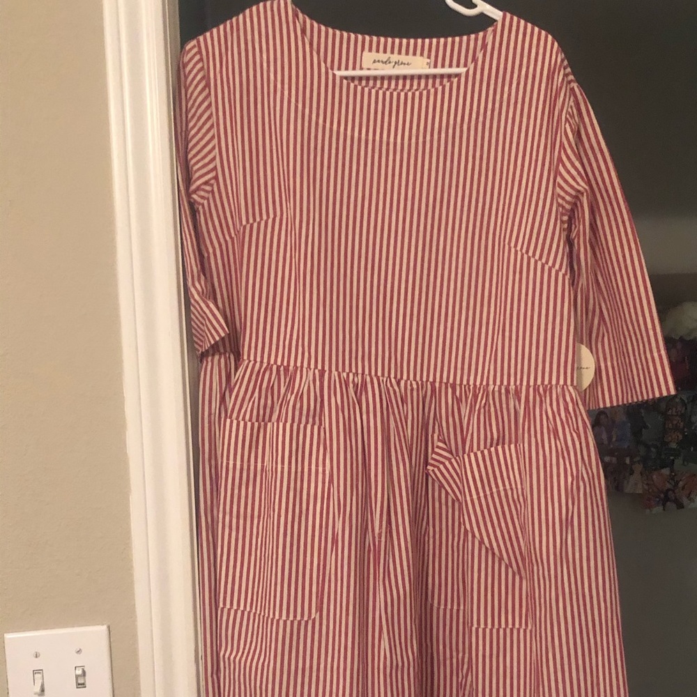 ROOLEE Hollis Pocket Dress in Firebrick